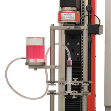 根据DIN EN ISO 7886-1确定无菌一次性注射器柱塞驱动力的夹具
