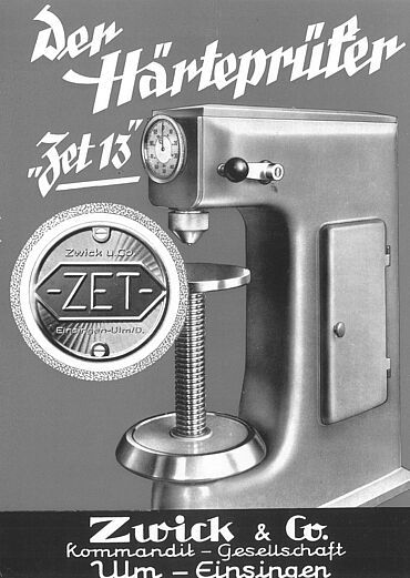 20世纪50年代Zwick硬度计