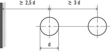 In accordance with ISO 6508 standard rockwell hardness test of minimal creasing and edge distance